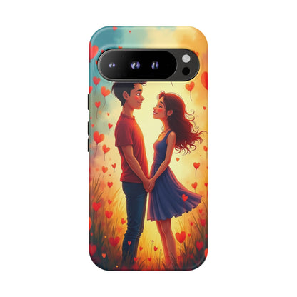 Romantic Phone Case with Heart Design for Couples