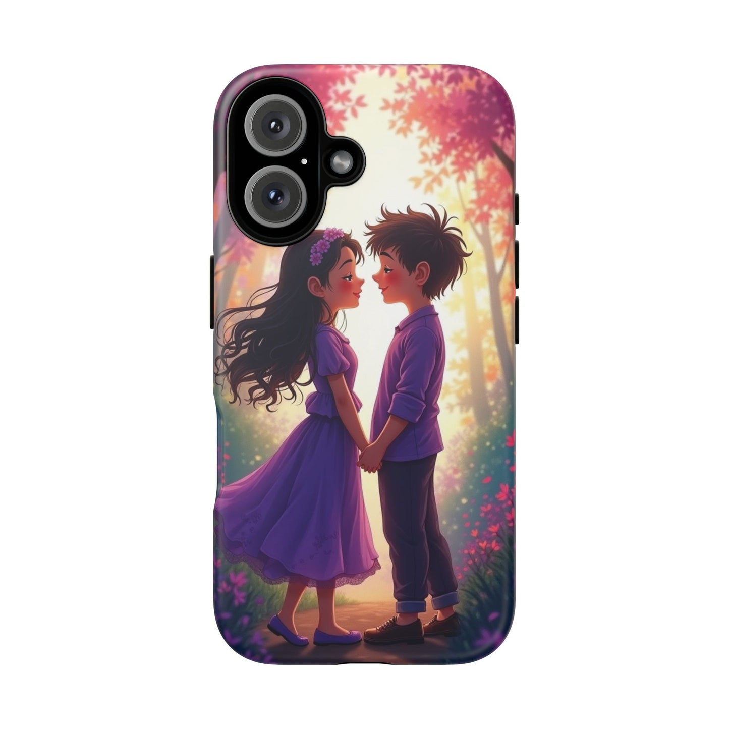 Romantic Phone Case - Cute Couple in Nature Design