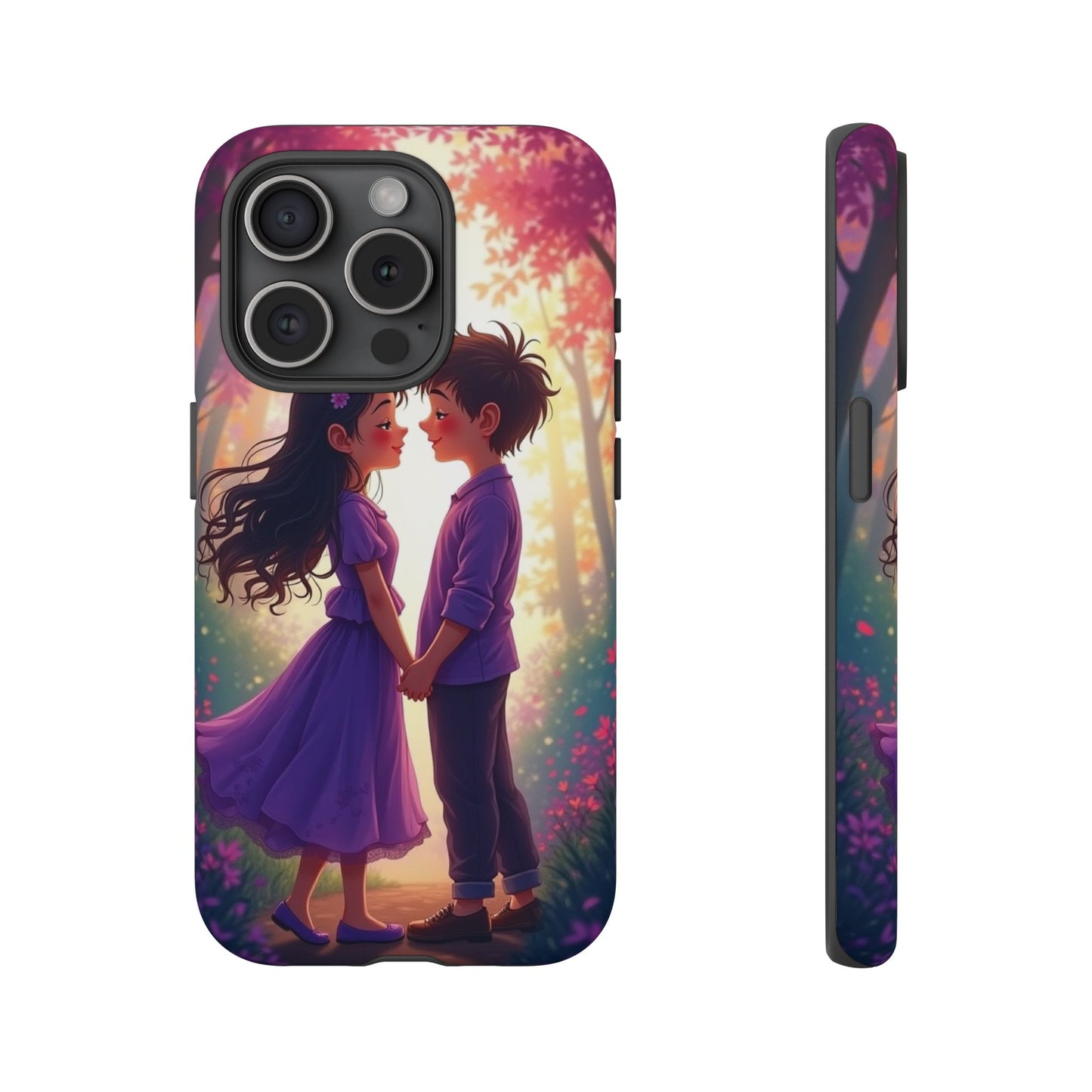 Romantic Phone Case - Cute Couple in Nature Design