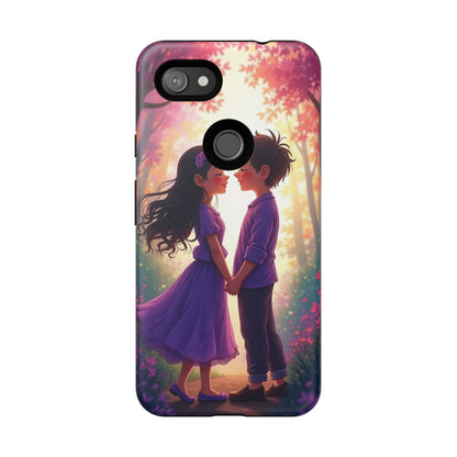 Romantic Phone Case - Cute Couple in Nature Design