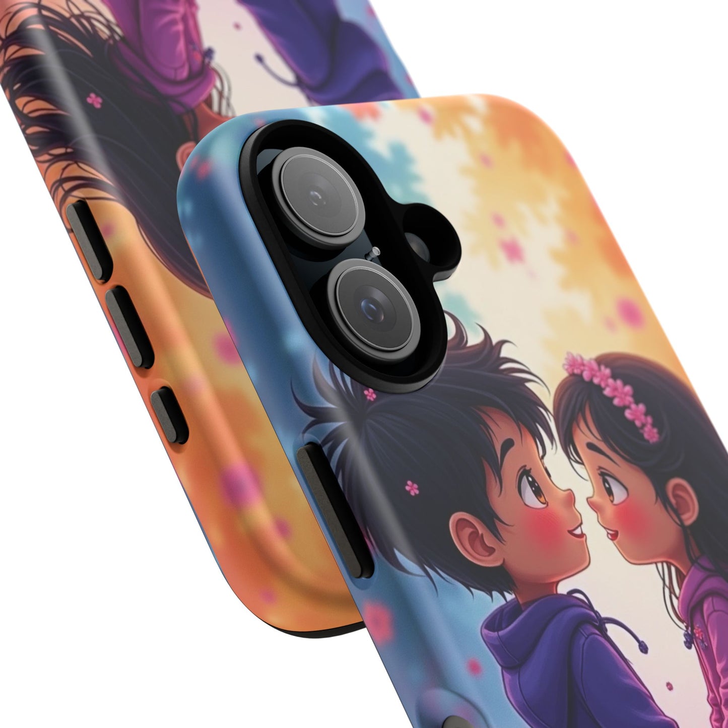 Cute Couple Phone Case - Tough Cases with Romantic Design for Kids and Teens