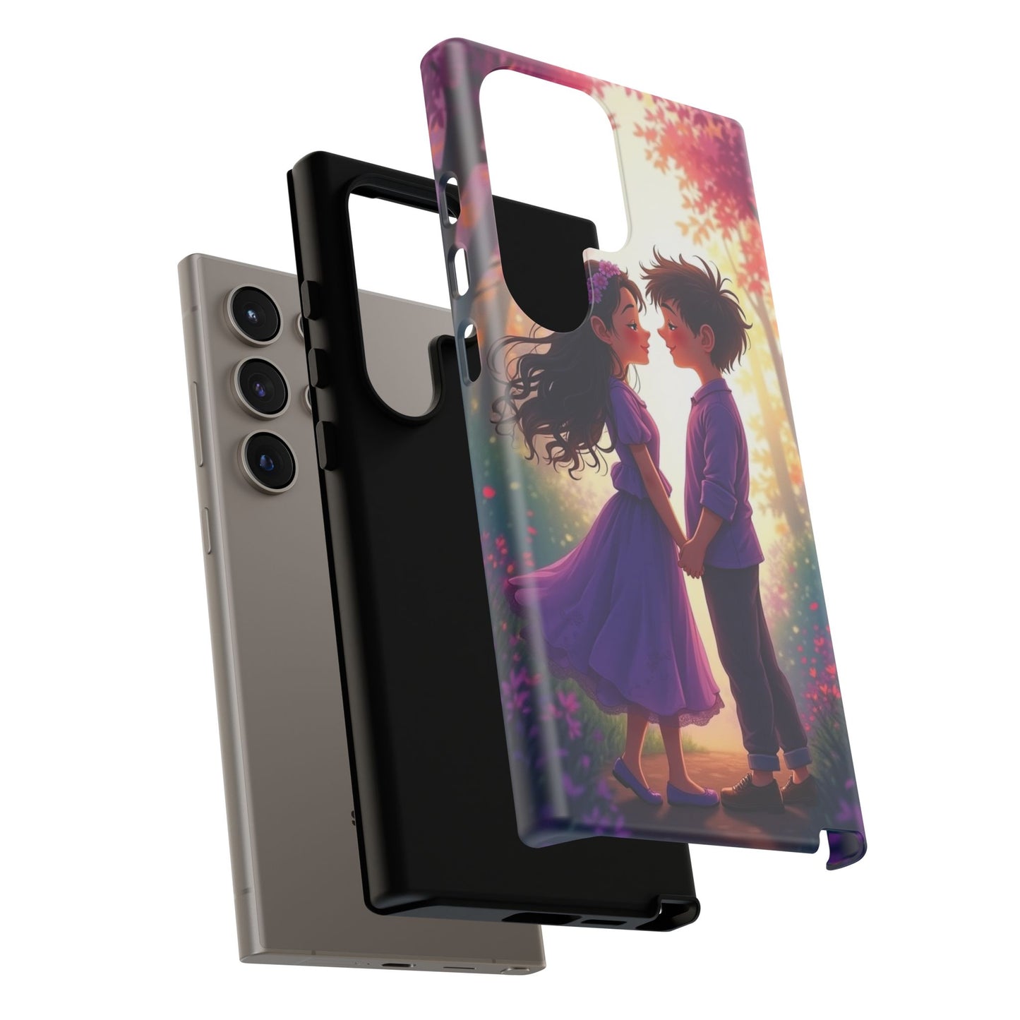 Romantic Phone Case - Cute Couple in Nature Design