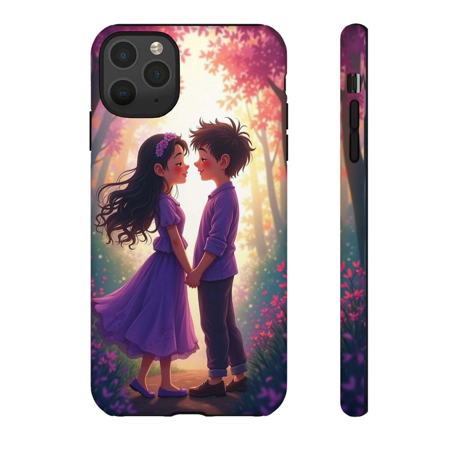Romantic Phone Case - Cute Couple in Nature Design