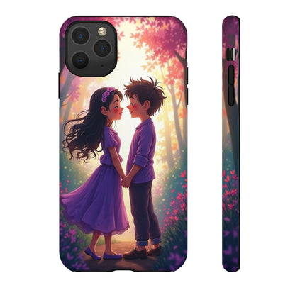 Romantic Phone Case - Cute Couple in Nature Design