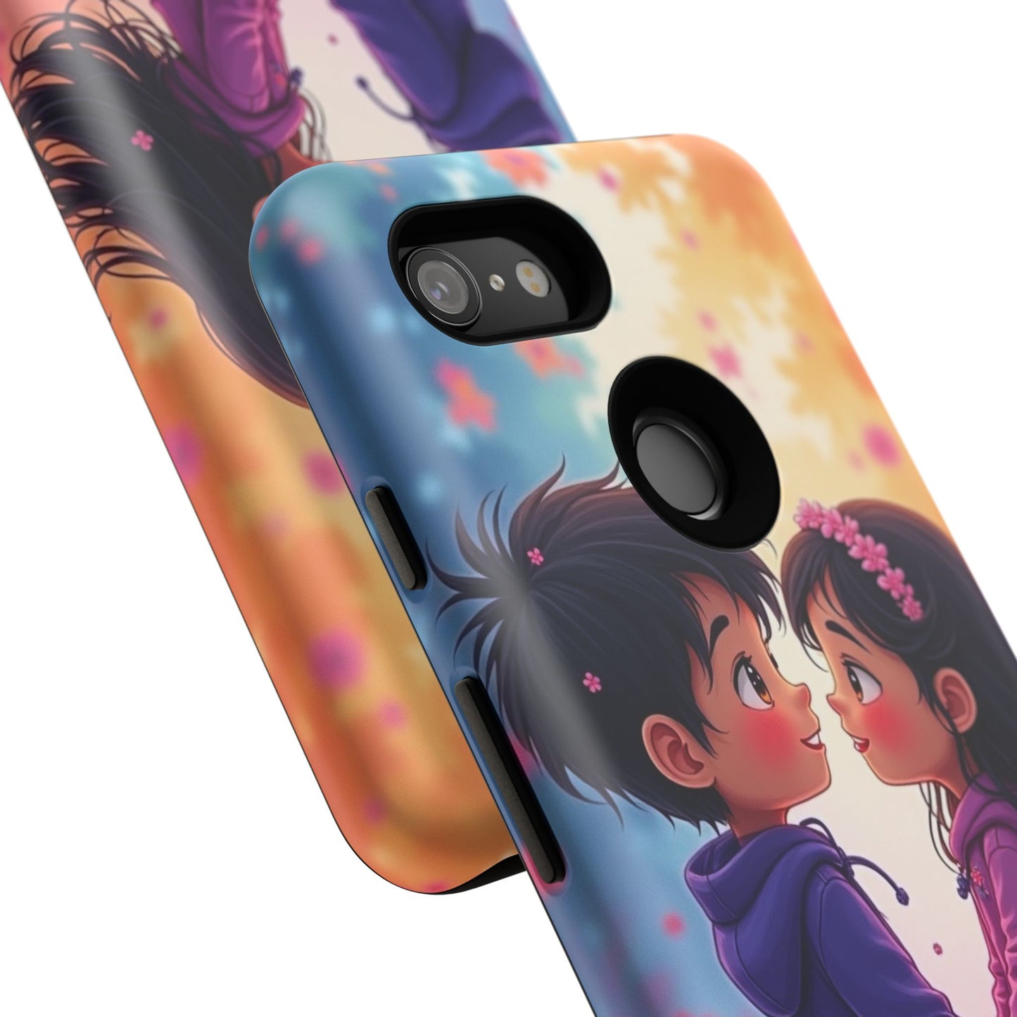 Cute Couple Phone Case - Tough Cases with Romantic Design for Kids and Teens