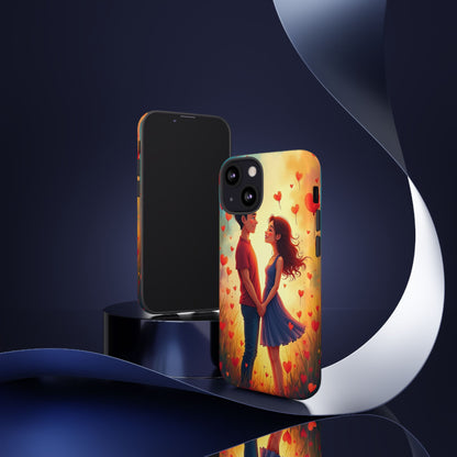 Romantic Phone Case with Heart Design for Couples