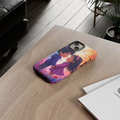 Cute Couple Phone Case - Tough Cases with Romantic Design for Kids and Teens