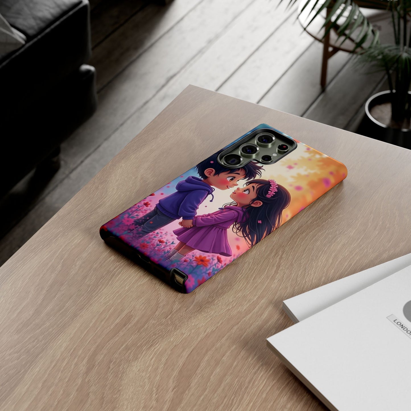 Cute Couple Phone Case - Tough Cases with Romantic Design for Kids and Teens