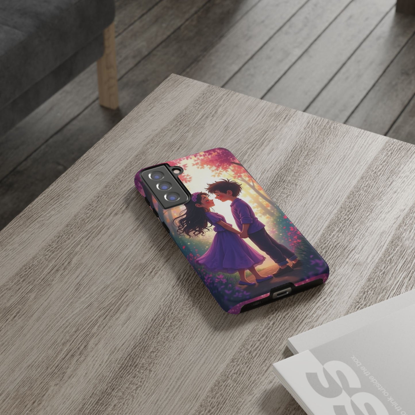 Romantic Phone Case - Cute Couple in Nature Design