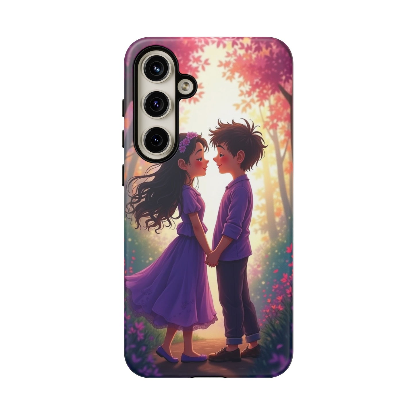 Romantic Phone Case - Cute Couple in Nature Design