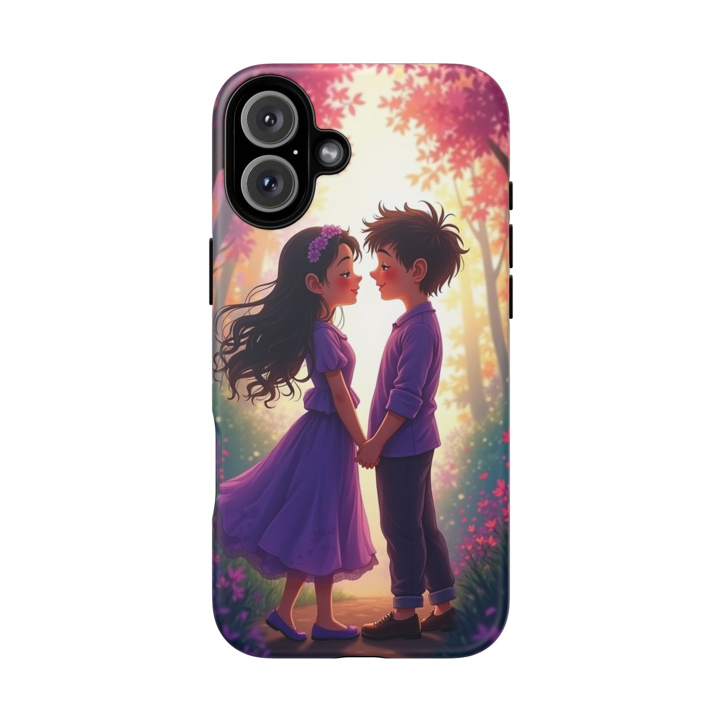 Romantic Phone Case - Cute Couple in Nature Design