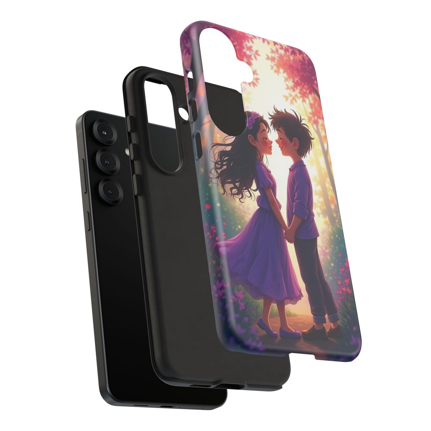 Romantic Phone Case - Cute Couple in Nature Design