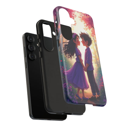 Romantic Phone Case - Cute Couple in Nature Design