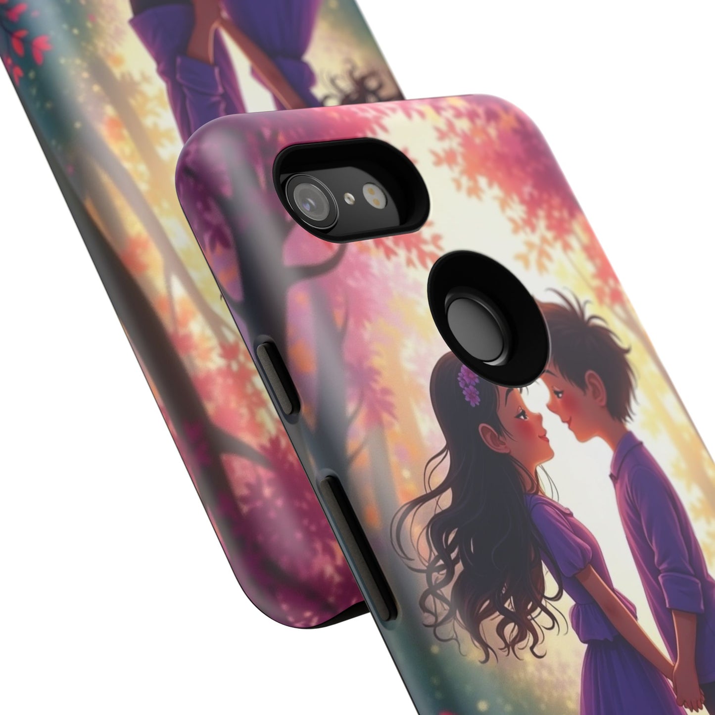 Romantic Phone Case - Cute Couple in Nature Design