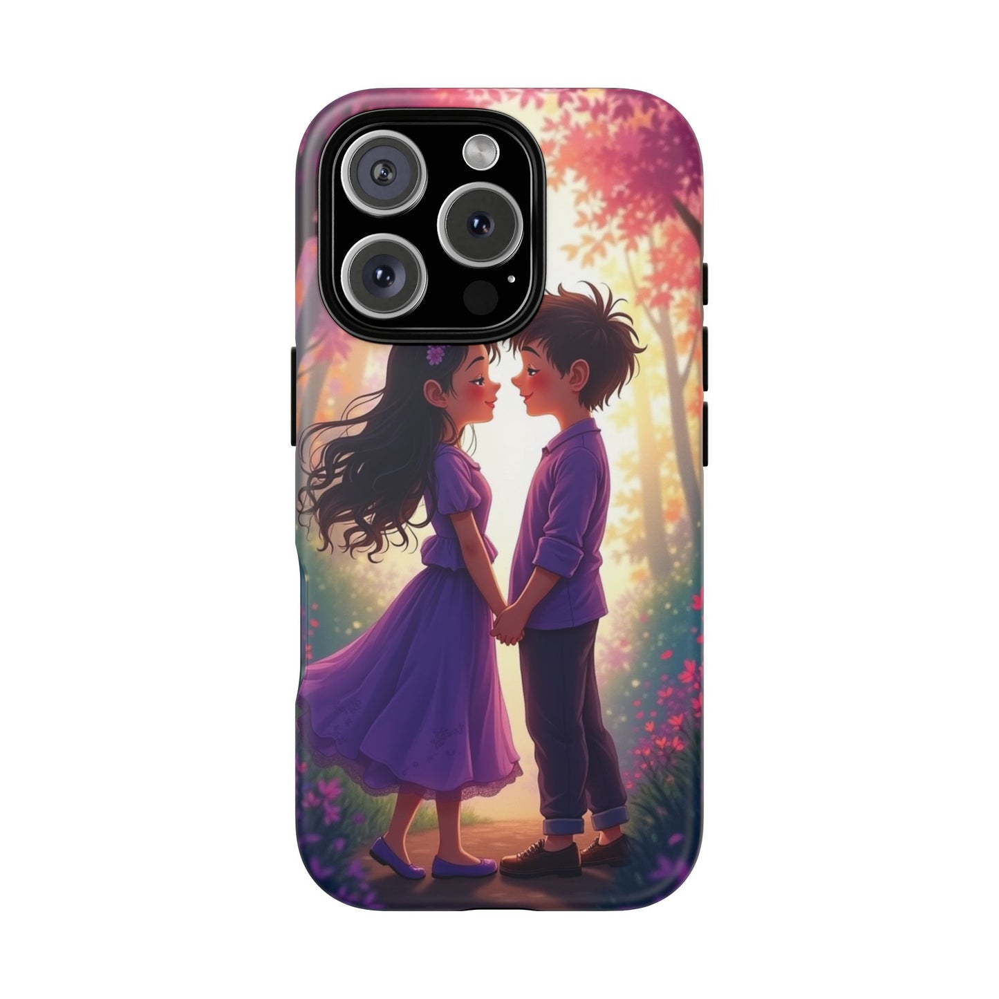 Romantic Phone Case - Cute Couple in Nature Design