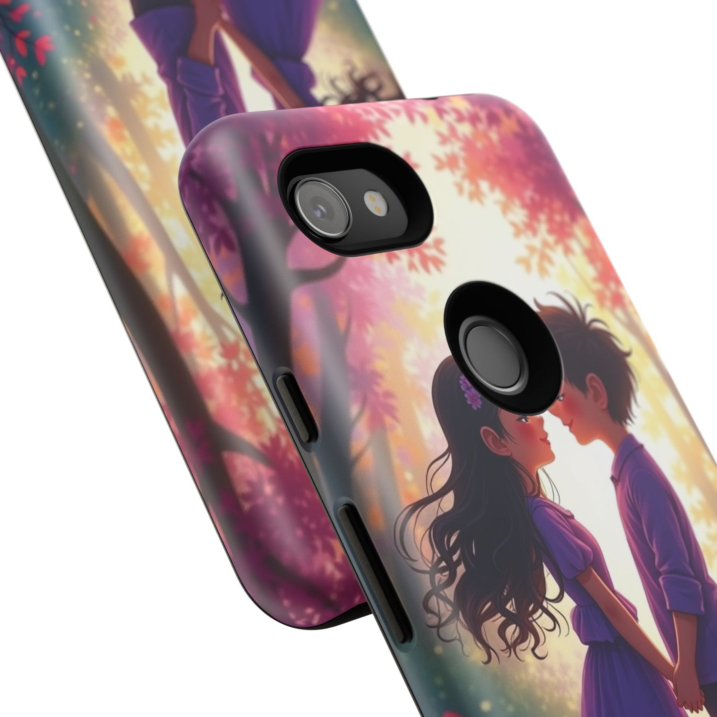 Romantic Phone Case - Cute Couple in Nature Design