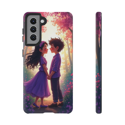 Romantic Phone Case - Cute Couple in Nature Design