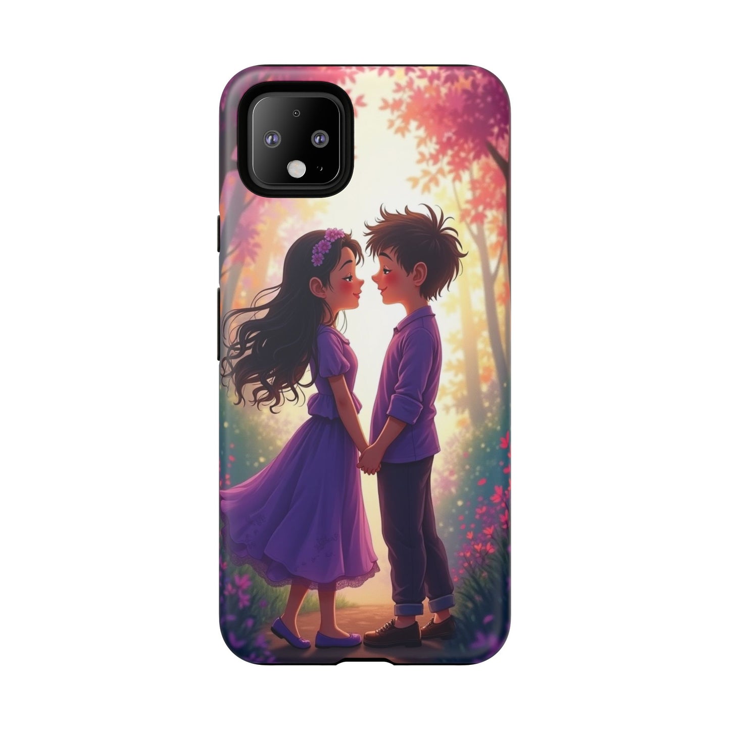Romantic Phone Case - Cute Couple in Nature Design