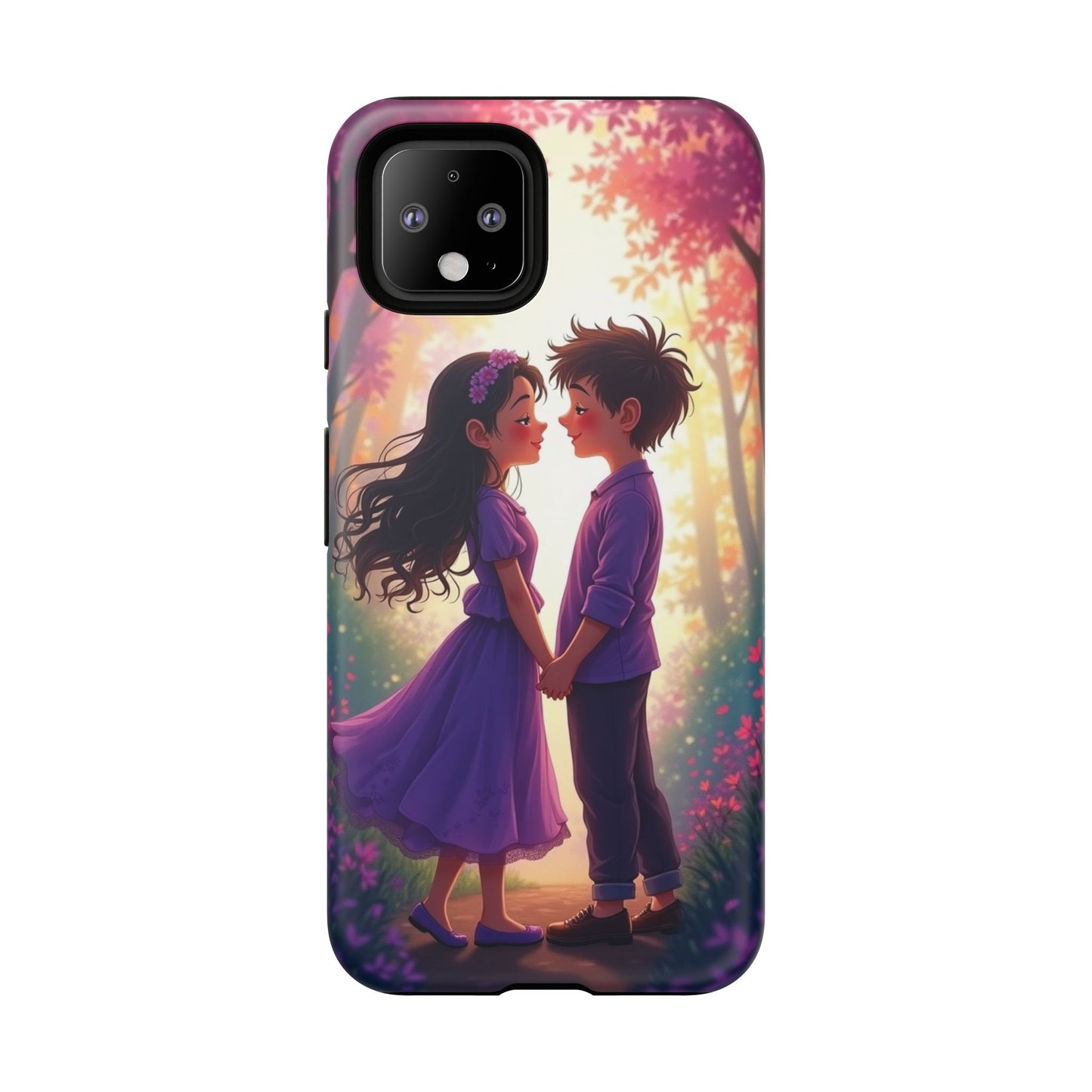 Romantic Phone Case - Cute Couple in Nature Design