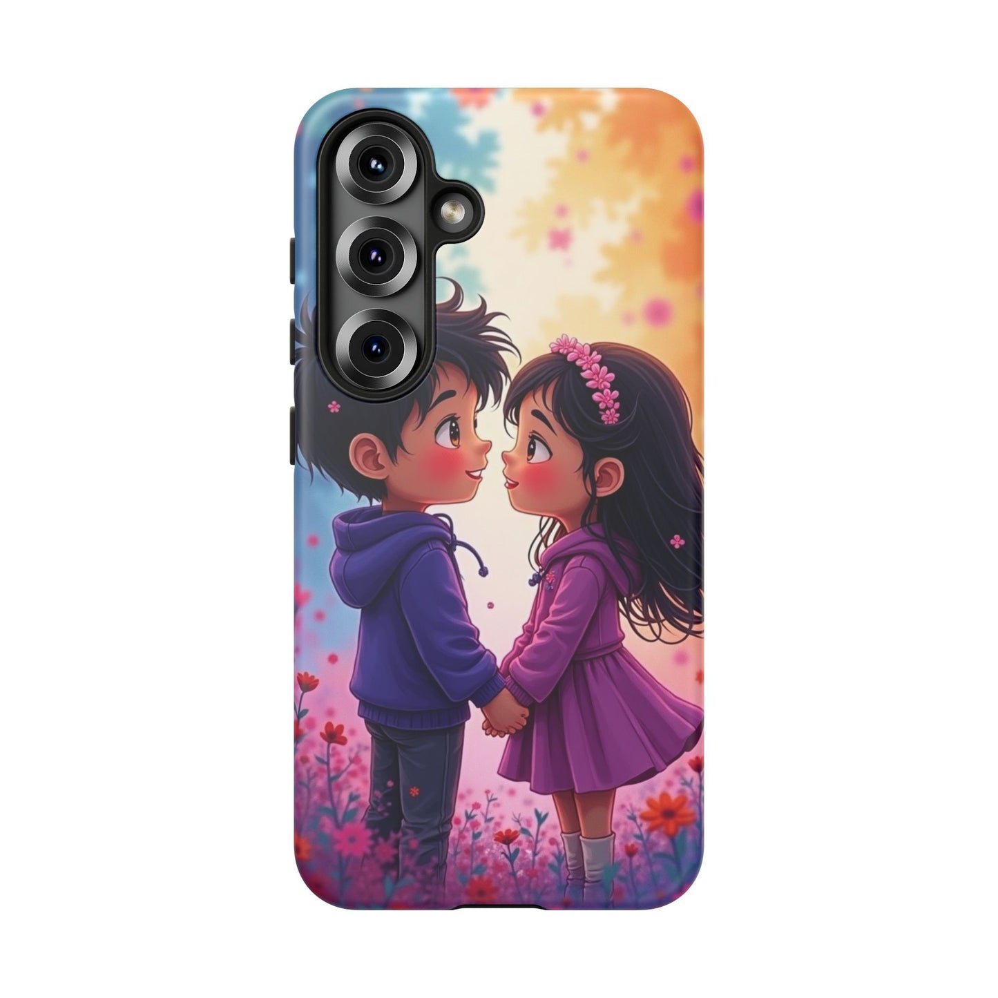 Cute Couple Phone Case - Tough Cases with Romantic Design for Kids and Teens