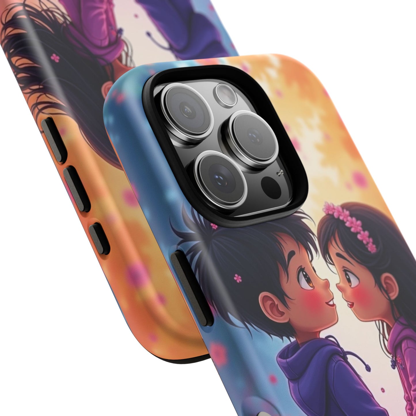 Cute Couple Phone Case - Tough Cases with Romantic Design for Kids and Teens